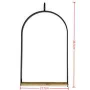 YES4PETS Bird Cage Jumbo Swing Metal Arch Frame Wood Perch Canary Pet Parrot Hanging Toy V278-BIRD-SWING-SETS