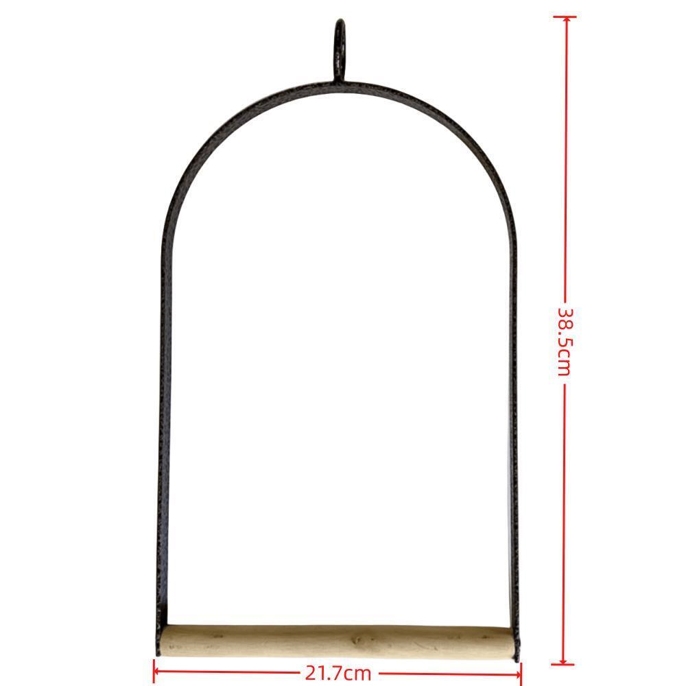 YES4PETS Bird Cage Jumbo Swing Metal Arch Frame Wood Perch Canary Pet Parrot Hanging Toy V278-BIRD-SWING-SETS
