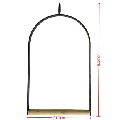 YES4PETS Bird Cage Jumbo Swing Metal Arch Frame Wood Perch Canary Pet Parrot Hanging Toy V278-BIRD-SWING-SETS