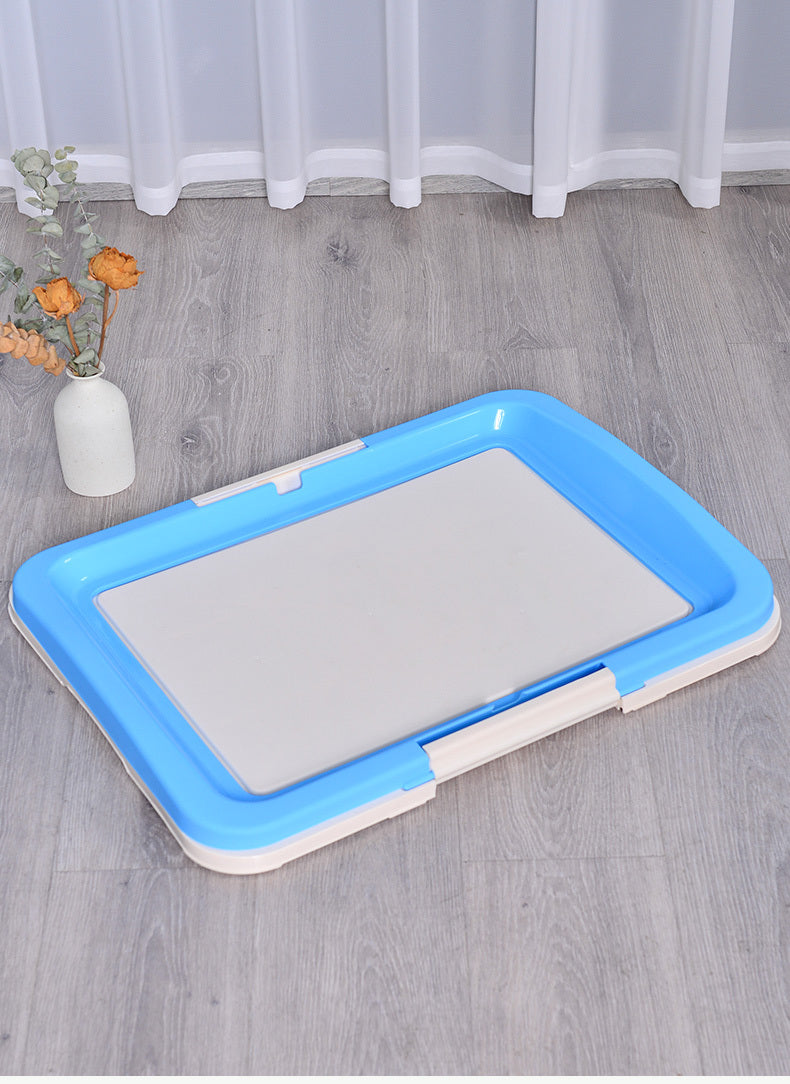 YES4PETS Large Portable Dog Potty Training Tray Pet Puppy Toilet Trays Loo Pad Mat Blue V278-BP103-POTTY-L-BLUE