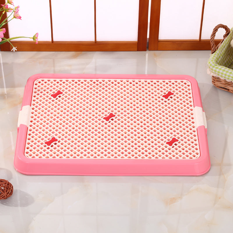 YES4PETS Small Portable Dog Potty Training Tray Mat Pet Puppy Toilet Trays Loo Pad Pink V278-BP130-1-POTTY-S-PINK
