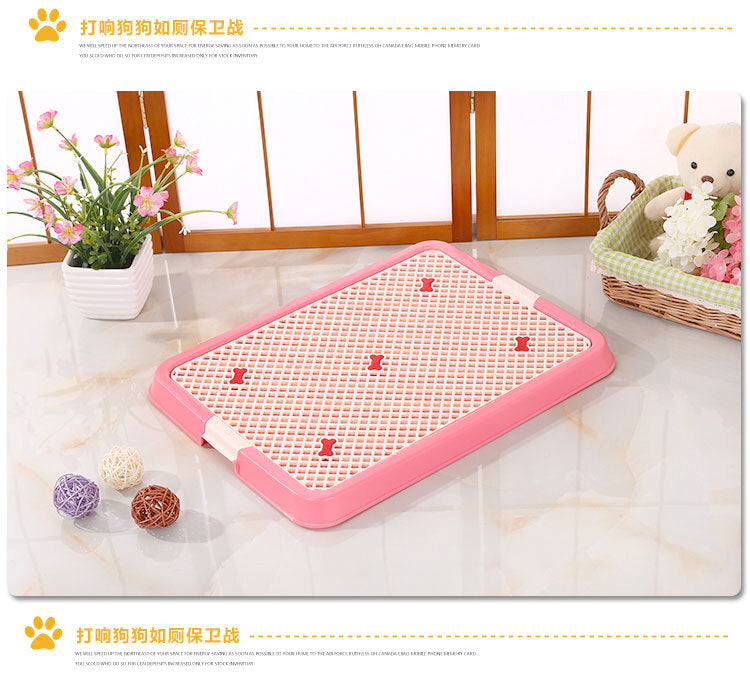 YES4PETS Small Portable Dog Potty Training Tray Mat Pet Puppy Toilet Trays Loo Pad Pink V278-BP130-1-POTTY-S-PINK