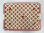 YES4PETS Small Portable Dog Potty Training Tray Mat Pet Puppy Toilet Trays Loo Pad Pink V278-BP130-1-POTTY-S-PINK