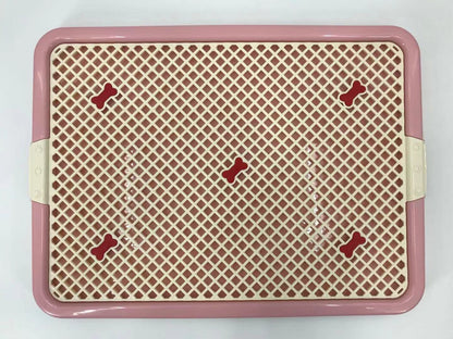 YES4PETS Small Portable Dog Potty Training Tray Mat Pet Puppy Toilet Trays Loo Pad Pink V278-BP130-1-POTTY-S-PINK