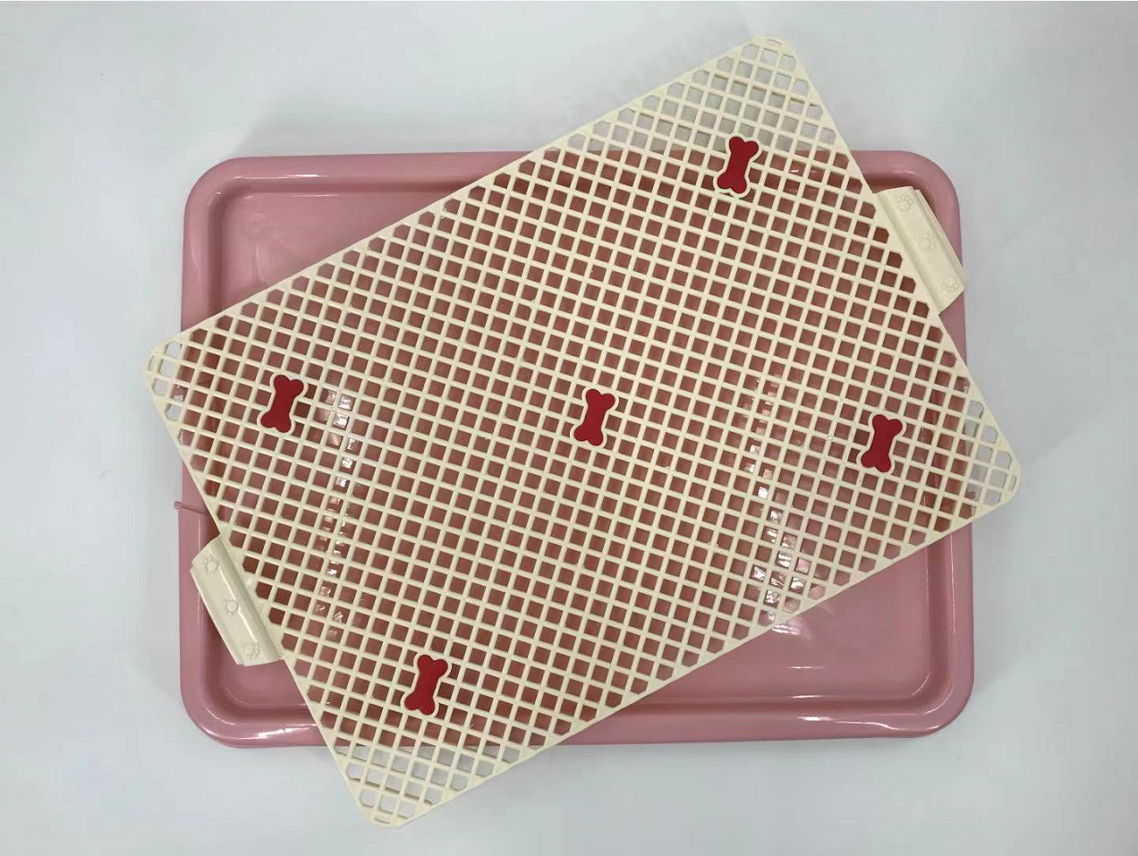 YES4PETS Small Portable Dog Potty Training Tray Mat Pet Puppy Toilet Trays Loo Pad Pink V278-BP130-1-POTTY-S-PINK