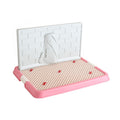 YES4PETS Small Portable Dog Potty Training Tray Pet Puppy Toilet Trays Loo Pad Mat Pink V278-BP130-S-POTTY-WALL-PINK