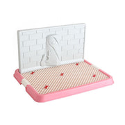 YES4PETS Small Portable Dog Potty Training Tray Pet Puppy Toilet Trays Loo Pad Mat Pink V278-BP130-S-POTTY-WALL-PINK