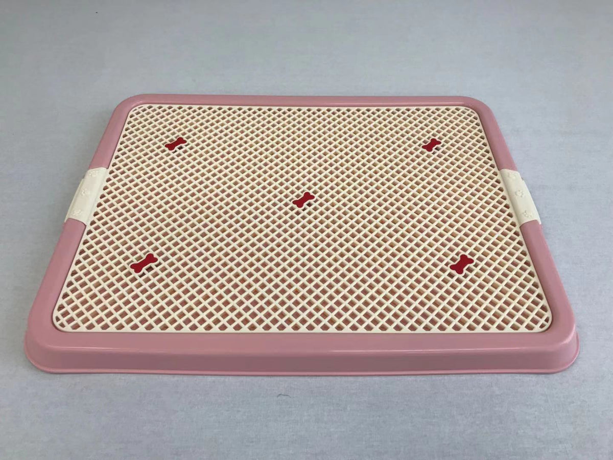 YES4PETS Large Portable Dog Potty Training Tray Pet Puppy Toilet Trays Loo Pad Mat Pink V278-BP131-1-POTTY-L-PINK