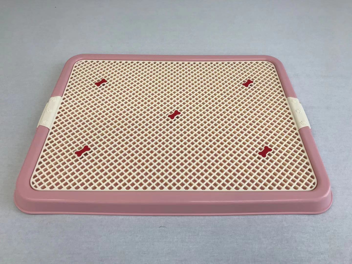 YES4PETS Large Portable Dog Potty Training Tray Pet Puppy Toilet Trays Loo Pad Mat Pink V278-BP131-1-POTTY-L-PINK