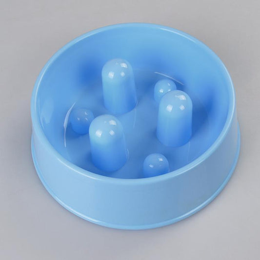 YES4PETS XL Pet Anti Gulp Feeder Bowl Dog Cat Puppy slow food Interactive Dish Blue V278-BP141-ANTI-GULP-BLUE