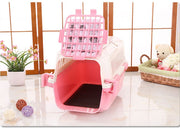 YES4PETS Small Dog Cat Crate Pet Carrier Rabbit Guinea Pig Cage With Tray-Pink V278-BP148-CARRIER-S-PINK