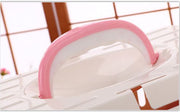 YES4PETS Small Dog Cat Crate Pet Carrier Rabbit Guinea Pig Cage With Tray-Pink V278-BP148-CARRIER-S-PINK
