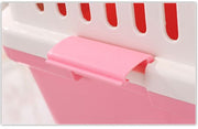 YES4PETS Small Dog Cat Crate Pet Carrier Rabbit Guinea Pig Cage With Tray-Pink V278-BP148-CARRIER-S-PINK