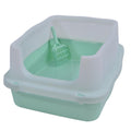 YES4PETS Large Deep Cat Kitty Litter Tray High Wall Pet Toilet Tray With Scoop Green V278-BP151-LITTER-TRAY-GREEN