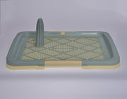 YES4PETS Medium Portable Dog Potty Training Tray Pet Puppy Toilet Trays Loo Pad Mat Blue V278-BP159-M-POTTY-POLE-BLUE