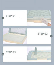 YES4PETS Medium Portable Dog Potty Training Tray Pet Puppy Toilet Trays Loo Pad Mat Blue V278-BP159-M-POTTY-POLE-BLUE
