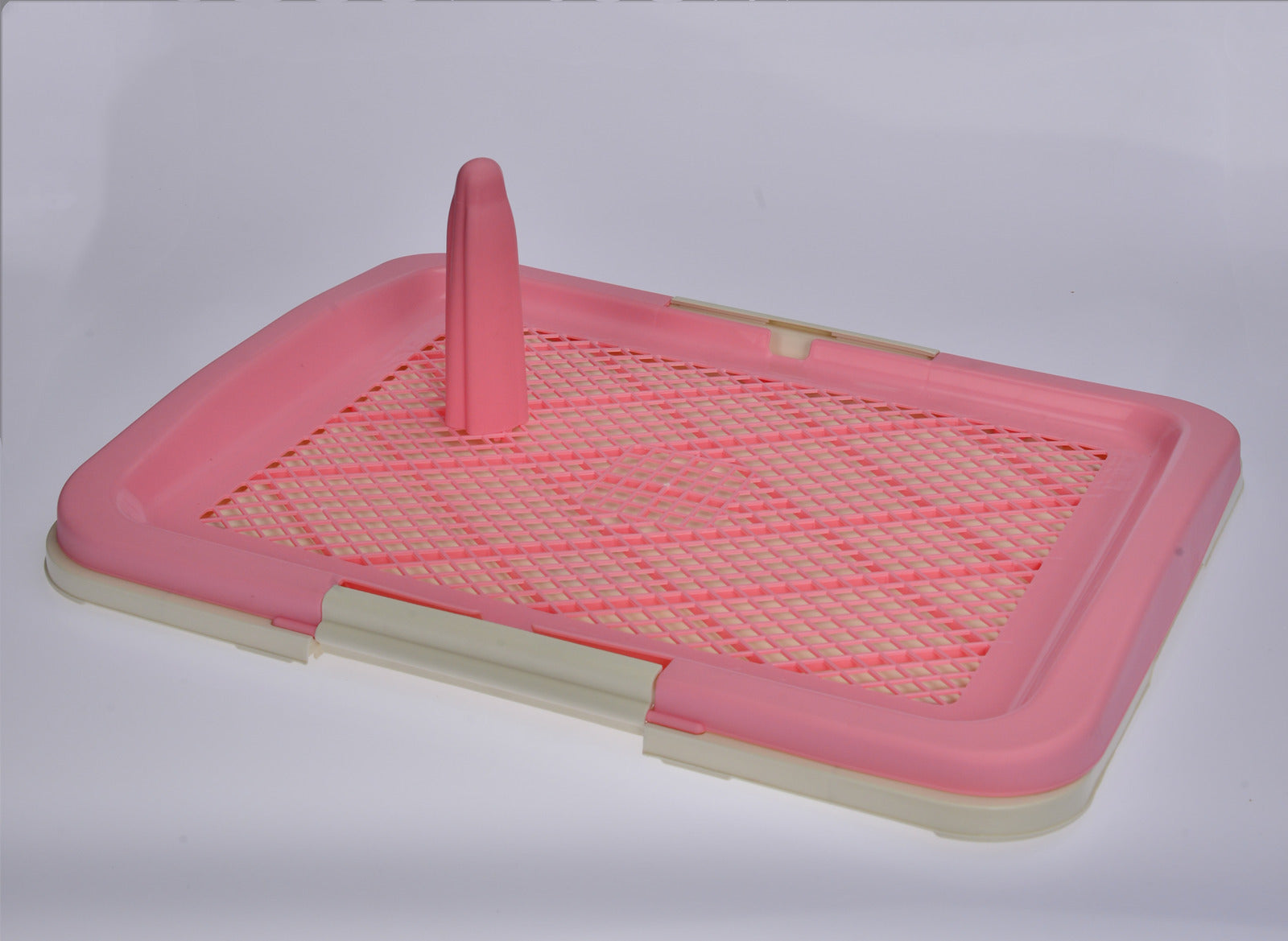 YES4PETS Medium Portable Dog Potty Training Tray Pet Puppy Toilet Trays Loo Pad Mat Pink V278-BP159-M-POTTY-POLE-PINK