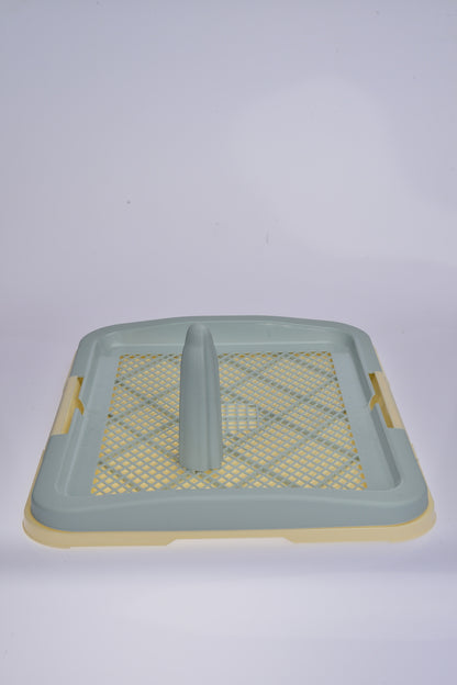 YES4PETS Large Portable Dog Potty Training Tray Pet Puppy Toilet Trays Loo Pad Mat Blue V278-BP160-L-POTTY-POLE-BLUE