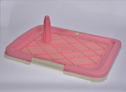 YES4PETS Large Portable Dog Potty Training Tray Pet Puppy Toilet Trays Loo Pad Mat Pink V278-BP160-L-POTTY-POLE-PINK