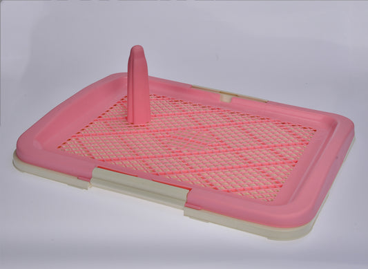 YES4PETS Large Portable Dog Potty Training Tray Pet Puppy Toilet Trays Loo Pad Mat Pink V278-BP160-L-POTTY-POLE-PINK
