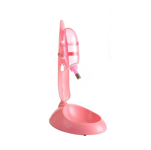 YES4PETS Dog Cat Guinea Pig Water Food Feeder Rabbit Bowl Dispenser Bottle-Pink V278-BP186-PET-FEEDER-PINK