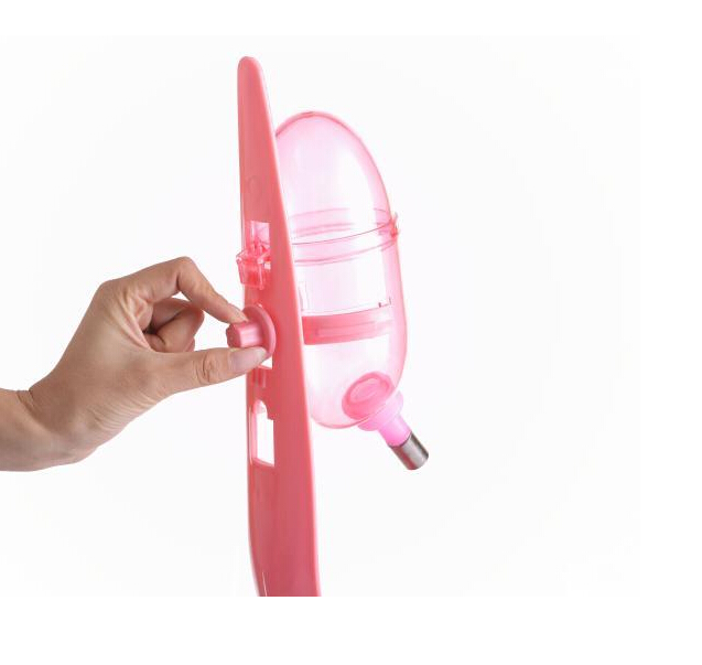 YES4PETS Dog Cat Guinea Pig Water Food Feeder Rabbit Bowl Dispenser Bottle-Pink V278-BP186-PET-FEEDER-PINK
