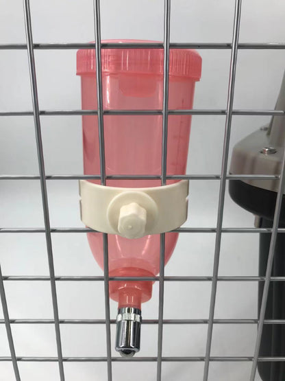 YES4PETS 500ml Dog Cat Hamster Rabbit Water Bottle Hanging Drinking Dispenser Feeder Pink V278-BP189-PET-BOTTLE-PINK
