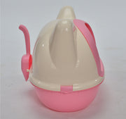 YES4PETS Medium Hooded Cat Toilet Litter Box Tray House With Scoop Pink V278-BP195-M-LITTER-TRAY-PINK