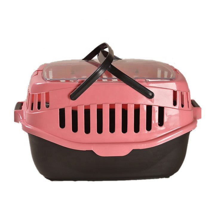YES4PETS Medium Dog Cat Crate Pet Rabbit Guinea Pig Ferret Carrier Cage With Mat-Pink V278-BP199-PETCARRIER-M-PINK