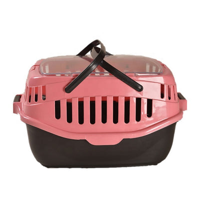 YES4PETS Medium Dog Cat Crate Pet Rabbit Guinea Pig Ferret Carrier Cage With Mat-Pink V278-BP199-PETCARRIER-M-PINK