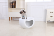 YES4PETS Cat Kitten Bed Cave Small Dog House Kennel Plastic Pet Pod Bedding Igloo White V278-BP200-CAT-NEST-WHITE