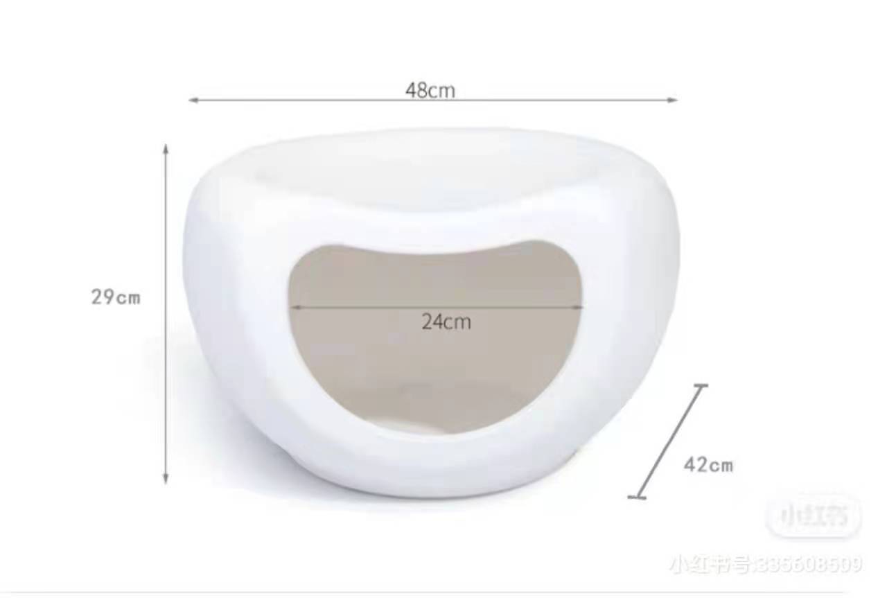 YES4PETS Cat Kitten Bed Cave Small Dog House Kennel Plastic Pet Pod Bedding Igloo White V278-BP200-CAT-NEST-WHITE
