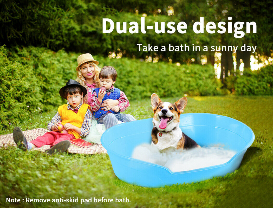 YES4PETS Pet Bed Small Plastic Dog Bedding Sleeping Resting Washable Basket Blue V278-BP218-DOGBED-S-BLUE