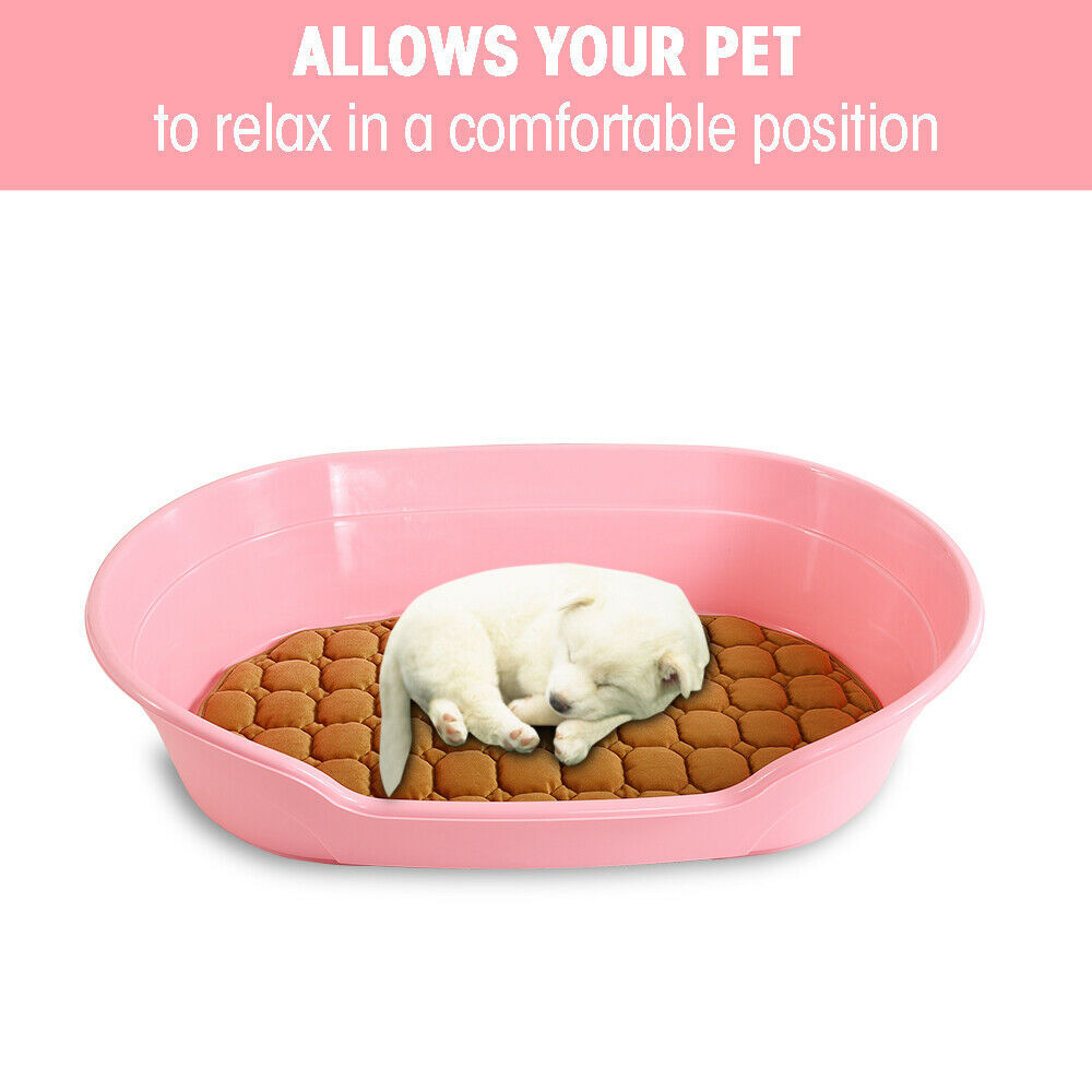 YES4PETS Pet Bed Small Plastic Dog Bedding Sleeping Resting Washable Basket Pink V278-BP218-DOGBED-S-PINK