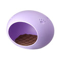 YES4PETS Medium Cave Cat Kitten Box Igloo Cat Bed House Dog Puppy House Purple V278-BP228-CAT-NEST-PURPLE