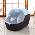 YES4PETS Medium Portable Travel Dog Cat Crate Pet Carrier Cage Comfort With Mat-Blue V278-BP239-CARRIER-M-BLUE