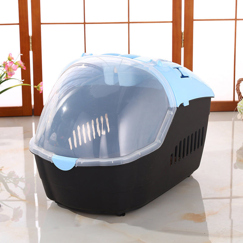 YES4PETS Medium Portable Travel Dog Cat Crate Pet Carrier Cage Comfort With Mat-Blue V278-BP239-CARRIER-M-BLUE
