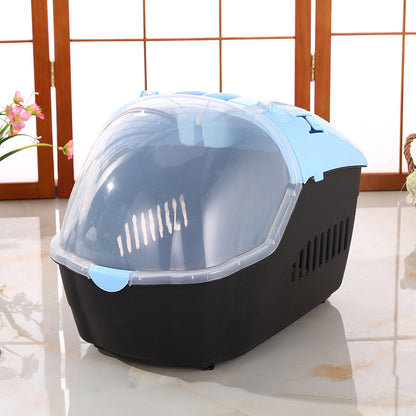 YES4PETS Medium Portable Travel Dog Cat Crate Pet Carrier Cage Comfort With Mat-Blue V278-BP239-CARRIER-M-BLUE