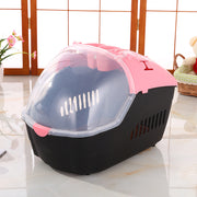 YES4PETS Medium Portable Travel Dog Cat Crate Pet Carrier Cage Comfort With Mat-Pink V278-BP239-CARRIER-M-PINK