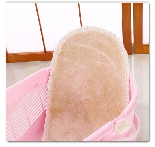 YES4PETS Small Dog Cat Crate Pet Rabbit Guinea Pig Ferret Carrier Cage With Mat-Pink V278-BP258-PINK