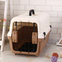 YES4PETS Small Portable Plastic Dog Cat Pet Pets Carrier Travel Cage With Tray-Brown V278-BP270-CARRIER-S-BRWON