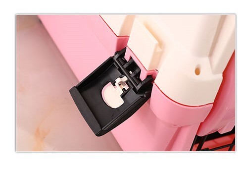 YES4PETS Small Portable Plastic Dog Cat Pet Pets Carrier Travel Cage With Tray-Pink V278-BP270-CARRIER-S-PINK