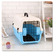 YES4PETS Portable Plastic Dog Cat Pet Pets Carrier Travel Cage With Tray-Blue V278-BP275-CARRIER-L-BLUE