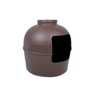 YES4PETS Multifunctional Cat Litter Box Pet Cat House Semi-Enclosed Brown V278-BP292-CAT-HOUSE-BROWN