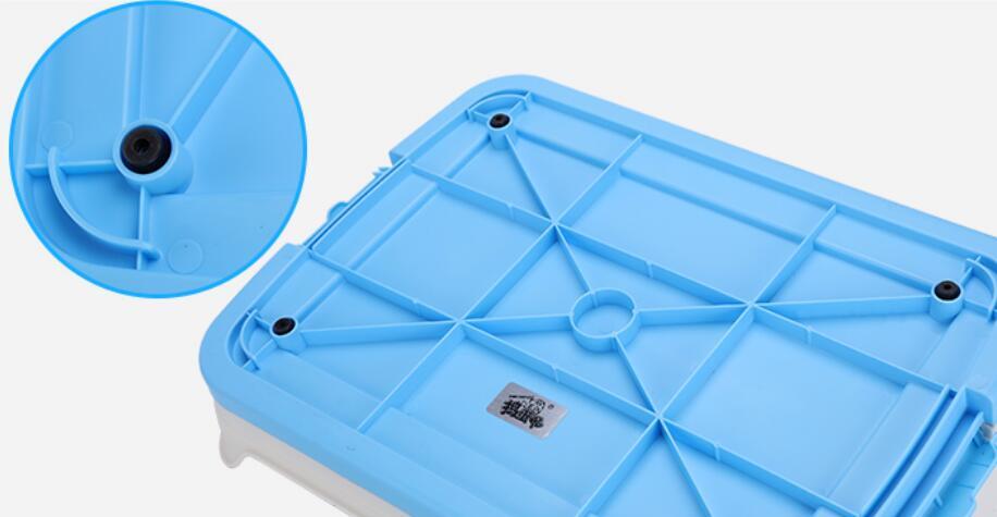 YES4PETS Medium Portable Dog Rabbit Potty Training Tray Pet Puppy Toilet Trays Loo Pad Mat With Wall Blue V278-BP301-PET-POTTY-BLUE
