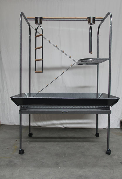 YES4PETS XXL Bird Cage Parrot Playpen Gym Toy Stand With Swing Ladders On Wheels V278-BS308