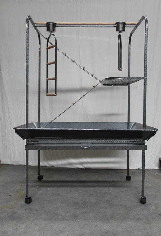 YES4PETS XXL Bird Cage Parrot Playpen Gym Toy Stand With Swing Ladders On Wheels V278-BS308