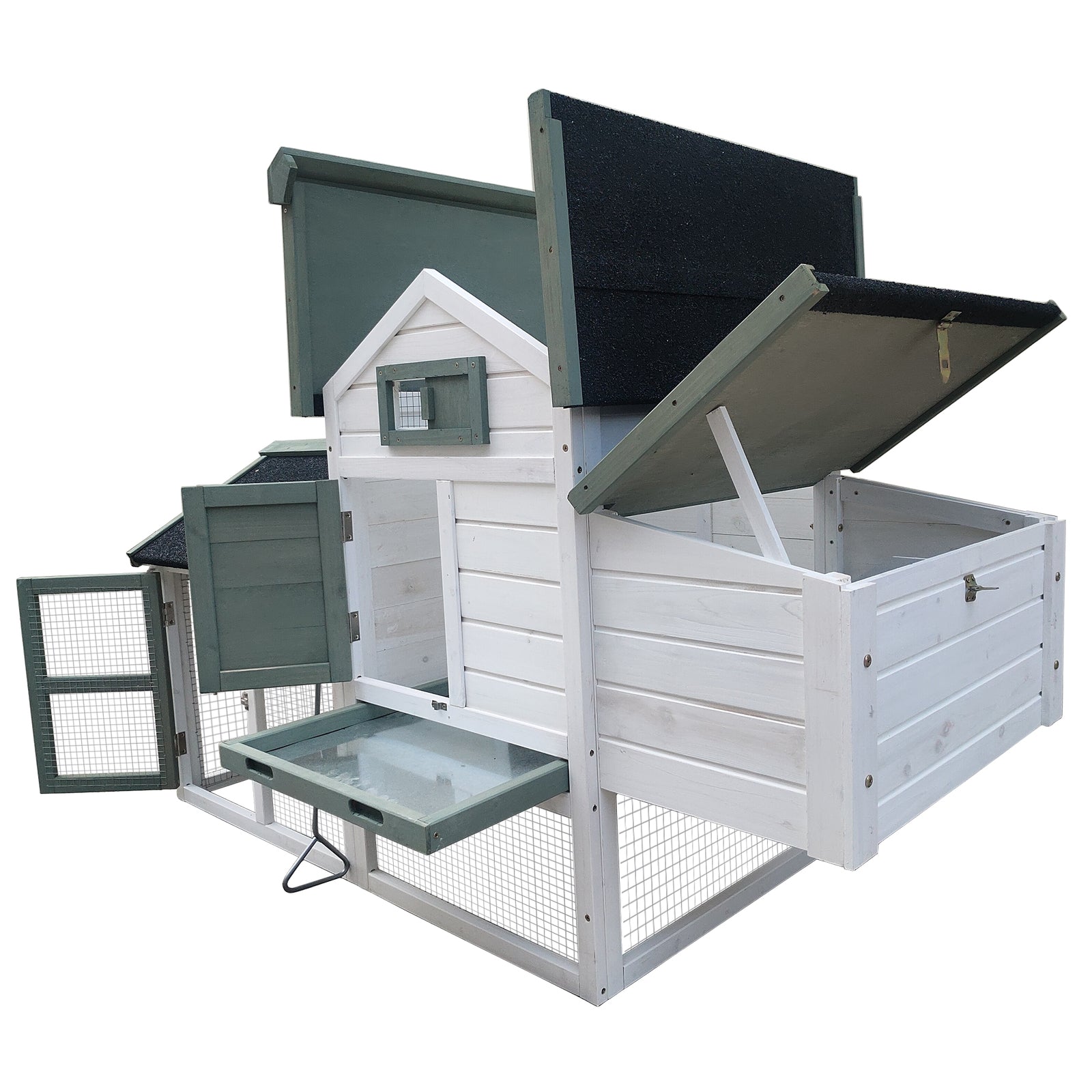 YES4PETS Medium Chicken Coop Rabbit Hutch Guinea Pig Cage Ferret House V278-CAGE-039ES