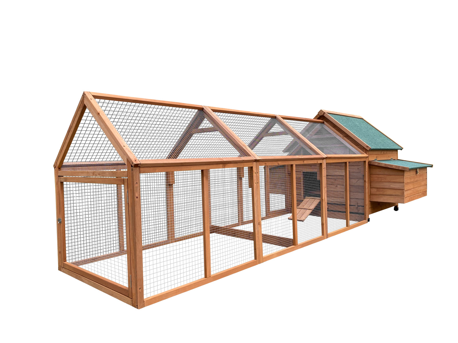 YES4PETS 350 CM XXL Chicken Coop Rabbit Hutch Ferret Cage Hen Chook Cat Kitten House With Run V278-CAGE32-W-PET-250-RUN