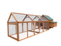 YES4PETS 350 CM XXL Chicken Coop Rabbit Hutch Ferret Cage Hen Chook Cat Kitten House With Run V278-CAGE32-W-PET-250-RUN